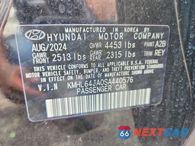Zdjęcie 12 z 12 samochodu: 2025 HYUNDAI SONATA SEL VIN:KMHL64JA0SA440576 - miniatura
