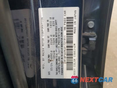Zdjęcie 12 z 12 samochodu: 2024 MAZDA 3 SELECT SPORT VIN:JM1BPAKM4R1721911 - miniatura