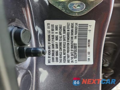 Zdjęcie 12 z 12 samochodu: 2020 HONDA INSIGHT EX VIN:19XZE4F55LE008707 - miniatura