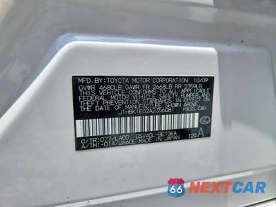 Zdjęcie 12 z 12 samochodu: 2010 LEXUS ES 350 VIN:JTHBK1EG2A2356081 - miniatura