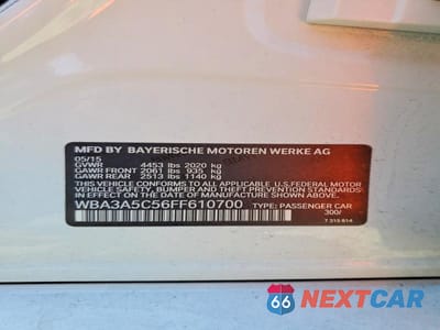 Zdjęcie 13 z 13 samochodu: 2015 BMW 328 I VIN:WBA3A5C56FF610700 - miniatura