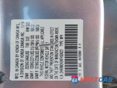 Zdjęcie 12 z 12 samochodu: 2015 HONDA CR-V LX VIN:2HKRM3H34FH504221 - miniatura
