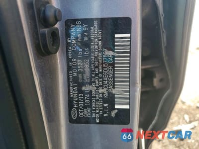 Zdjęcie 12 z 12 samochodu: 2013 HYUNDAI ACCENT GLS VIN:KMHCU4AE6DU577807 - miniatura