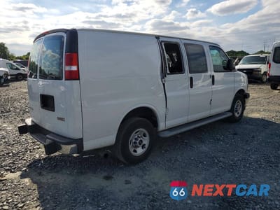 Trzecie zdjęcie samochodu z tyłu: 2020 GMC SAVANA 2500 CARGO DELIVERY VAN VIN:1GTW7AFG5L1255905 - miniatura