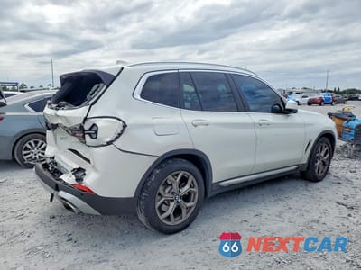 Trzecie zdjęcie samochodu z tyłu: 2023 BMW X3 SDRIVE30I VIN:5UX43DP05P9N75575 - miniatura