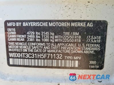 Zdjęcie 12 z 12 samochodu: 2017 BMW X1 XDRIVE28I VIN:WBXHT3C31H5F71132 - miniatura