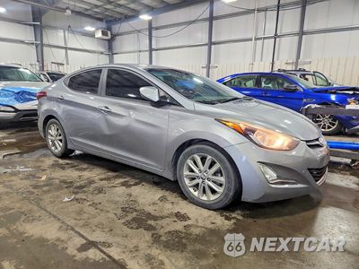 Czwarte zdjęcie samochodu z boku: 2015 HYUNDAI ELANTRA SE VIN:KMHDH4AE9FU457608 - miniatura