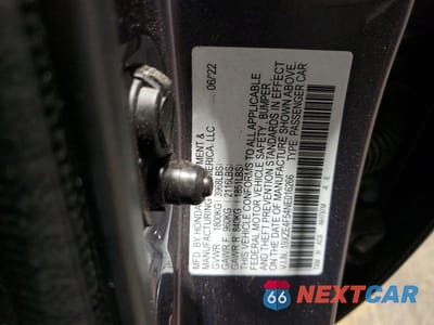 Zdjęcie 12 z 12 samochodu: 2022 HONDA INSIGHT EX VIN:19XZE4F54NE016266 - miniatura