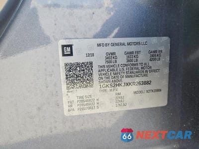 Zdjęcie 13 z 13 samochodu: 2019 GMC YUKON XL DENALI VIN:1GKS2HKJXKR263882 - miniatura