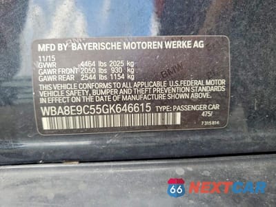 Zdjęcie 12 z 12 samochodu: 2016 BMW 328 I SULEV VIN:WBA8E9C55GK646615 - miniatura