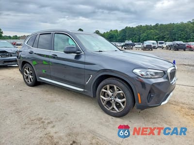 Czwarte zdjęcie samochodu z boku: 2023 BMW X3 XDRIVE30I VIN:5UX53DP06P9R23808 - miniatura