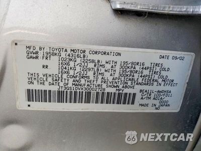 Zdjęcie 12 z 12 samochodu: 2003 TOYOTA RAV4 VIN:JT3GS10VX30002728 - miniatura