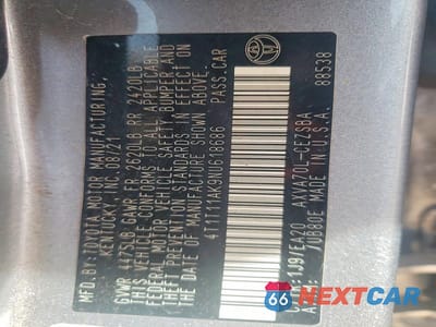 Zdjęcie 12 z 12 samochodu: 2022 TOYOTA CAMRY SE VIN:4T1T11AK9NU618686 - miniatura