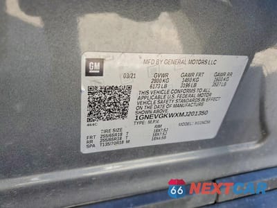 Zdjęcie 14 z 14 samochodu: 2021 CHEVROLET TRAVERSE LT VIN:1GNEVGKWXMJ201350 - miniatura