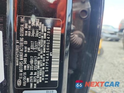 Zdjęcie 12 z 12 samochodu: 2017 KIA SORENTO LX V6 VIN:5XYPG4A56HG247895 - miniatura