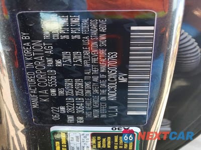 Zdjęcie 13 z 13 samochodu: 2022 KIA EV6 WIND VIN:KNDC3DLCXN5070763 - miniatura