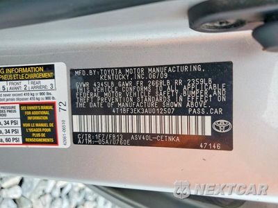 Zdjęcie 13 z 13 samochodu: 2010 TOYOTA CAMRY LE VIN:4T1BF3EK3AU012507 - miniatura