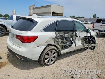 Trzecie zdjęcie samochodu z tyłu: 2016 ACURA MDX ADVANCE VIN:5FRYD4H93GB058115 - miniatura