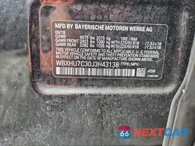 Zdjęcie 13 z 13 samochodu: 2018 BMW X1 SDRIVE28I VIN:WBXHU7C30J3H43138 - miniatura