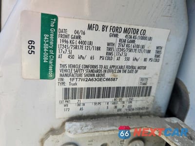 Zdjęcie 12 z 12 samochodu: 2016 FORD F250 SUPER DUTY VIN:1FT7W2A63GEC66587 - miniatura