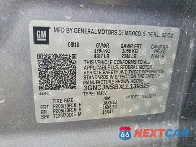 Zdjęcie 13 z 13 samochodu: 2020 CHEVROLET TRAX LS VIN:3GNCJNSBXLL139525 - miniatura