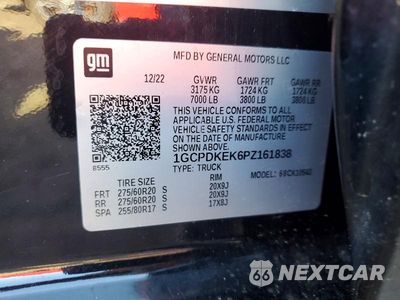 Zdjęcie 12 z 12 samochodu: 2023 CHEVROLET SILVERADO K1500 LT-L VIN:1GCPDKEK6PZ161838 - miniatura