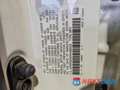 Zdjęcie 13 z 13 samochodu: 2017 HONDA CR-V EX VIN:2HKRW2H5XHH690324 - miniatura