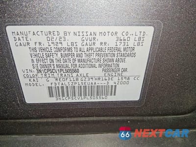Zdjęcie 13 z 13 samochodu: 2023 NISSAN KICKS SV VIN:3N1CP5CV1PL505560 - miniatura