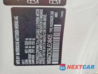 Zdjęcie 12 z 12 samochodu: 2018 BMW 430XI VIN:WBA4Z3C56JEC48435 - miniatura