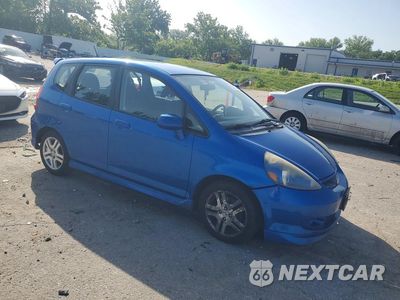 Czwarte zdjęcie samochodu z boku: 2008 HONDA FIT SPORT VIN:JHMGD38658S062649 - miniatura