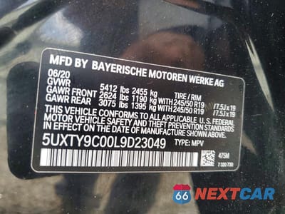 Zdjęcie 13 z 13 samochodu: 2020 BMW X3 XDRIVEM40I VIN:5UXTY9C00L9D23049 - miniatura