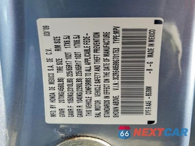 Zdjęcie 13 z 13 samochodu: 2009 HONDA CR-V EX VIN:3CZRE48599G701753 - miniatura