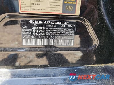 Zdjęcie 12 z 12 samochodu: 2013 MERCEDES-BENZ S 550 VIN:WDDNG7DB3DA510807 - miniatura