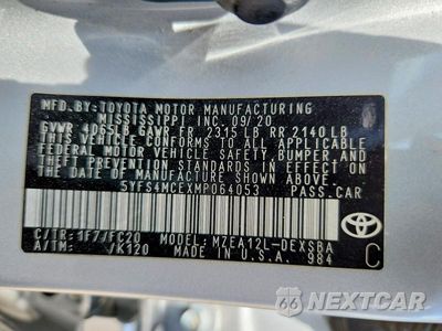 Zdjęcie 12 z 12 samochodu: 2021 TOYOTA COROLLA SE VIN:5YFS4MCEXMP064053 - miniatura