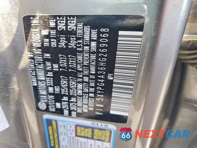 Zdjęcie 13 z 13 samochodu: 2017 KIA SORENTO LX VIN:5XYPG4A36HG269068 - miniatura