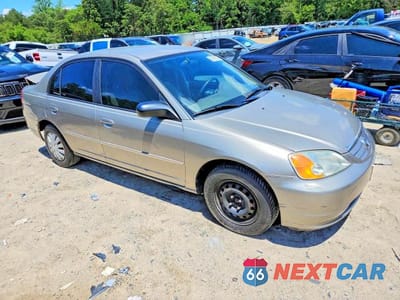 Czwarte zdjęcie samochodu z boku: 2003 HONDA CIVIC LX VIN:2HGES16623H598014 - miniatura