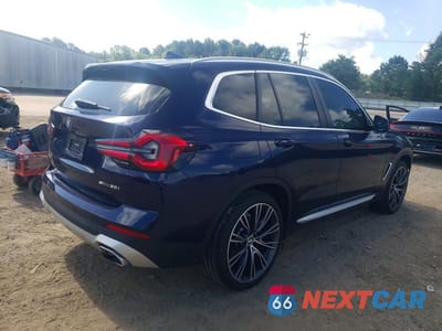 Trzecie zdjęcie samochodu z tyłu: 2023 BMW X3 SDRIVE30I VIN:5UX43DP06P9N51205 - miniatura