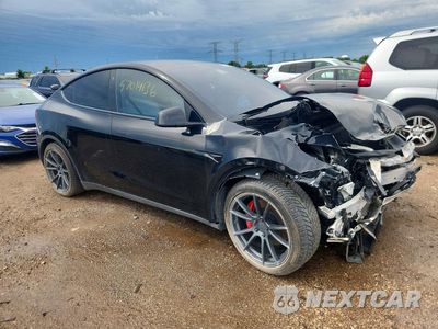 Czwarte zdjęcie samochodu z boku: 2021 TESLA MODEL Y VIN:5YJYGDEF9MF301411 - miniatura