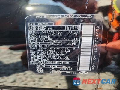 Zdjęcie 14 z 14 samochodu: 2022 INFINITI QX50 LUXE VIN:3PCAJ5BB8NF121168 - miniatura