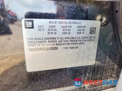 Zdjęcie 12 z 12 samochodu: 2018 CADILLAC CT6 LUXURY VIN:1G6KD5RS8JU100858 - miniatura
