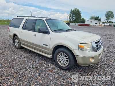 Czwarte zdjęcie samochodu z boku: 2008 FORD EXPEDITION EL EDDIE BAUER VIN:1FMFK18568LA59800 - miniatura