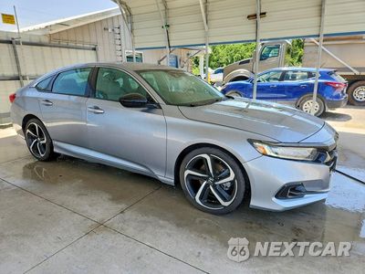 Czwarte zdjęcie samochodu z boku: 2022 HONDA ACCORD SPORT VIN:1HGCV1F30NA050194 - miniatura