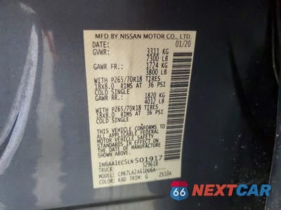 Zdjęcie 12 z 12 samochodu: 2020 NISSAN TITAN S VIN:1N6AA1EC5LN501917 - miniatura
