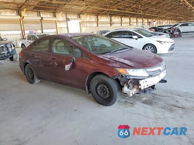Czwarte zdjęcie samochodu z boku: 2012 HONDA CIVIC LX VIN:2HGFB2F50CH531588 - miniatura