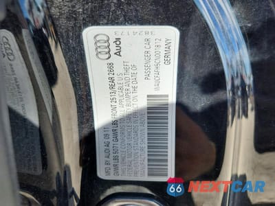 Zdjęcie 12 z 12 samochodu: 2012 AUDI A5 PREMIUM VIN:WAUCFAFH5CN001812 - miniatura