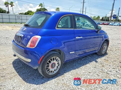 Trzecie zdjęcie samochodu z tyłu: 2012 FIAT 500 LOUNGE VIN:3C3CFFCR2CT106423 - miniatura