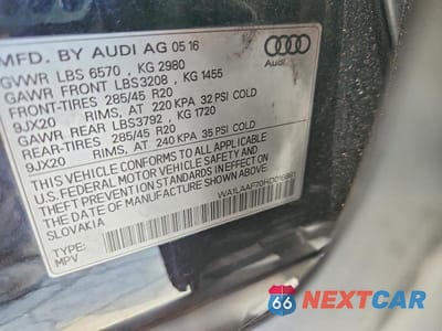 Zdjęcie 13 z 13 samochodu: 2017 AUDI Q7 PREMIUM PLUS VIN:WA1LAAF70HD016881 - miniatura