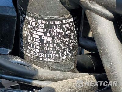 Zdjęcie 9 z 9 samochodu: 2026 KAWASAKI EX650 R VIN:ML5EXER17TDAH2670 - miniatura