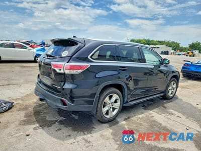 Trzecie zdjęcie samochodu z tyłu: 2014 TOYOTA HIGHLANDER LIMITED PLATINUM VIN:5TDDKRFH8ES065745 - miniatura