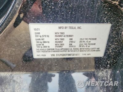Zdjęcie 12 z 12 samochodu: 2021 TESLA MODEL Y VIN:5YJYGDEF9MF301411 - miniatura